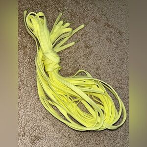 A Pair Of Pale Yellow Shoestrings/Shoelaces
